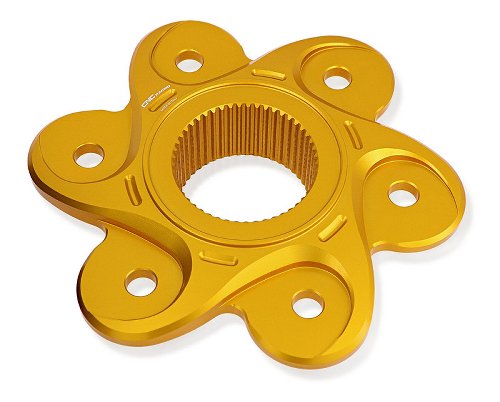 CNC Racing Rear sprocket flange, 6 holes, gold - Ducati