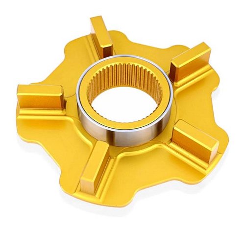 CNC Racing Flangia portacorona, Bicolor, oro-argento - MV