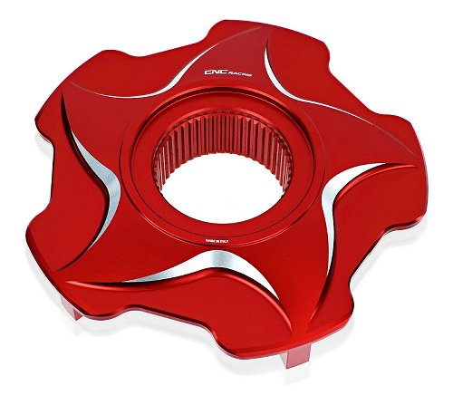 CNC Racing Rear sprocket flange, Bicolor, red-silver - MV
