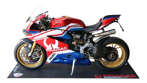 CNC Racing Motorrad Matte, 220x80cm, PRAMAC, schwarz