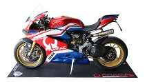 CNC Racing Motorrad Matte, 220x80cm, PRAMAC, schwarz