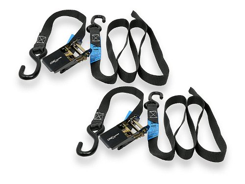 CNC Racing Motorcycle Tie Down Ratchet Strap kit, 2 pcs.,