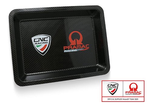 CNC Racing Tool tray, glossy carbon, PRAMAC