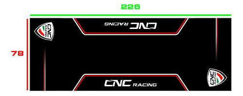 CNC Racing Garage carpet, 226x80cm, black