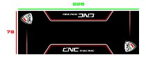 CNC Racing Garage carpet, 226x80cm, black