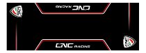 CNC Racing Garage carpet, 226x80cm, black