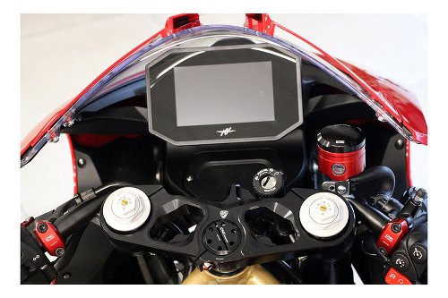 CNC Racing Lenkkopfmutter, rot - MV Agusta F3 / Rivale /