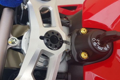 CNC Racing Lenkkopfmutter, rot - Ducati Panigale,