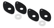 CNC Racing Turn Indicator Mounting Adapters, M8, black -