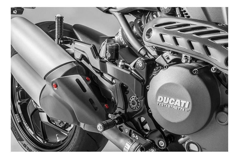 CNC Racing Alu - Schrauben Set Auspuff Hitzeschild für viele Ducati