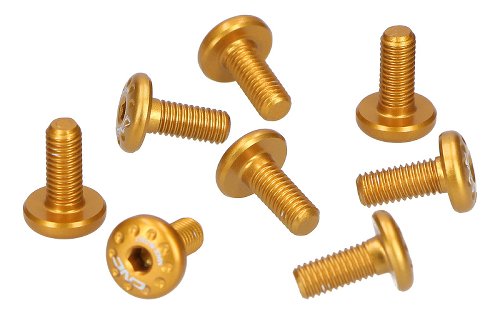 CNC Racing MVA Handguard screws kit (8 pcs) - gold