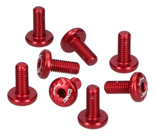 CNC Racing MVA Handguard screws kit (8 pcs) - red