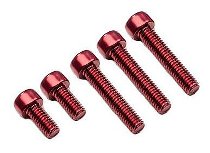 CNC Racing Ducati Fuel tank cap screws kit Alu (5 pcs) gold