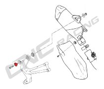 CNC Racing Schraubenhülse für Schalldämpferhalterung, 1