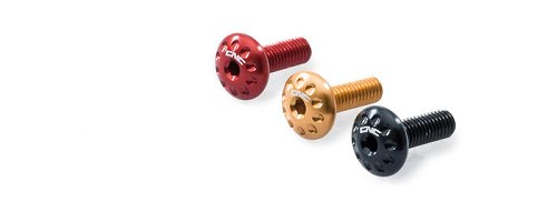 CNC Racing Ducati Aluminum screws kit (1 pcs) - red cooling