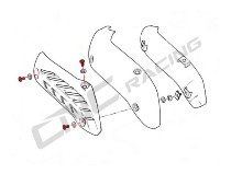 CNC Racing Kit viti paracalore collettori scario Alu (3pz) -