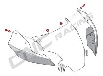 CNC Racing Kit viti cupolino originale, 4 pz., oro -
