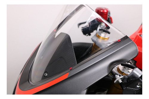 CNC Racing Schraubensatz, Windschutzscheibe, 4 Stk., rot -