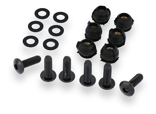 CNC Racing Kit viti cupolino originale, 6 pz., nero - Ducati