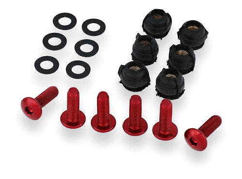 CNC Racing Kit viti cupolino originale, 6 pz., rosso -