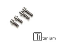 CNC Racing Screws set M6x25 (2 pz) M6x16 (2pz) TITANIUM -