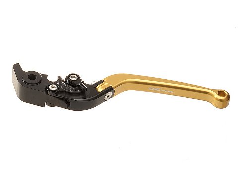 CNC Racing clutch lever, folding, long, 180 mm, gold