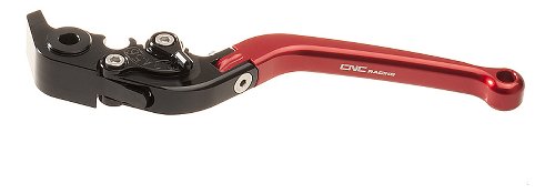 Levier d'embrayage CNC Racing, pliable, long, 180 mm, rouge