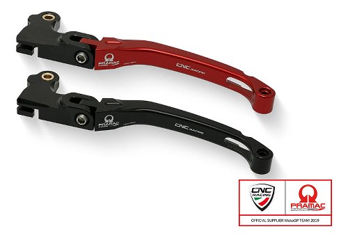 Levier d'embrayage CNC Racing, rabattable, long, 190 mm,