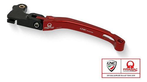 CNC Racing clutch lever, folding, long, 190 mm, RACE, red,