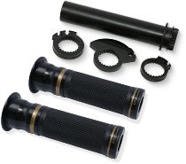 CNC Racing Grips, EVO, 2 pcs., 120 mm, Bicolor, black-gold -