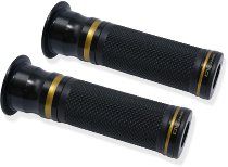 CNC Racing Grips, EVO, 2 pcs., 120 mm, Bicolor, black-gold -