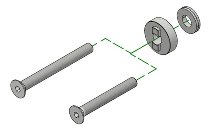 CNC Racing Adapter für Lenkerendspiegel, schwarz - Aprilia