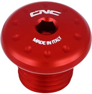 CNC Racing Mirror blanking plug, right side, M10x1.25, red -