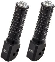 CNC Racing Sozius-Fußrasten, klappbar, schwarz geeignet für