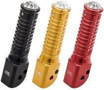 CNC Racing Sozius-Fußrasten, klappbar, schwarz geeignet für