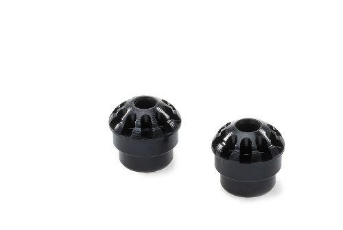 CNC Racing Footpegs end caps, GRIP, M8, black - Ducati, MV