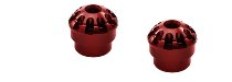 CNC Racing Footpegs end caps, GRIP, M8, red - Ducati, MV