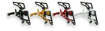 CNC Racing Adjustable rear sets, black - Ducati Hypermotard