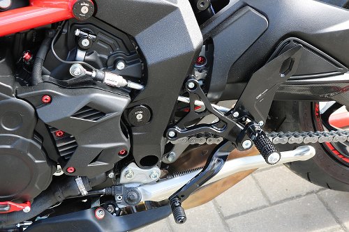 CNC Racing Pedane pilota regolabili, nero - MV Agusta
