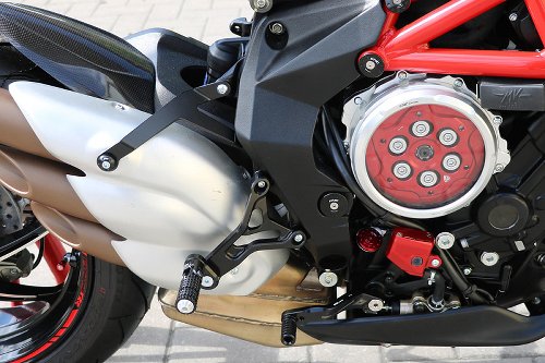 CNC Racing Pedane pilota regolabili, nero - MV Agusta
