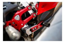 CNC Racing Adjustable Rear sets, RPS, PRAMAC, red - Ducati