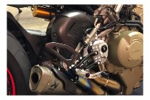 CNC Racing Adjustable rearsets, Carbon, PRAMAC, black -