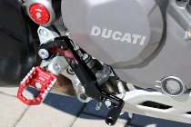 CNC Racing Gear/Rear brake levers kit, SLIDE, black - Ducati