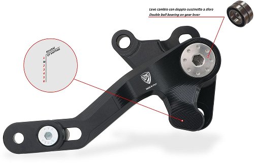 CNC Racing shift lever, Reverse Shift (GP), black suitable