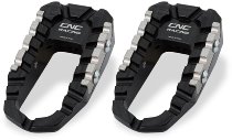 CNC Racing Footpegs kit TOURING, driver, passenger, black -