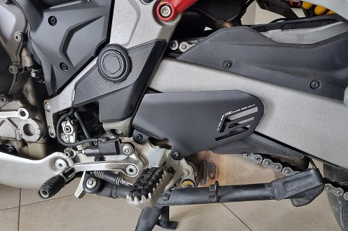 CNC Racing Heel-guard kit, black - Ducati Multistrada V4