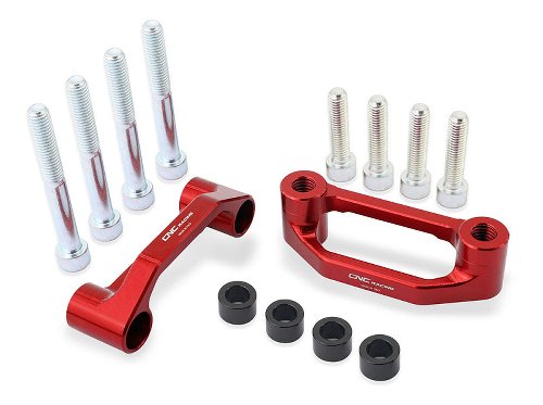 CNC Racing Abdeckplatten für hintere Fussrasten, 2 Stk., rot