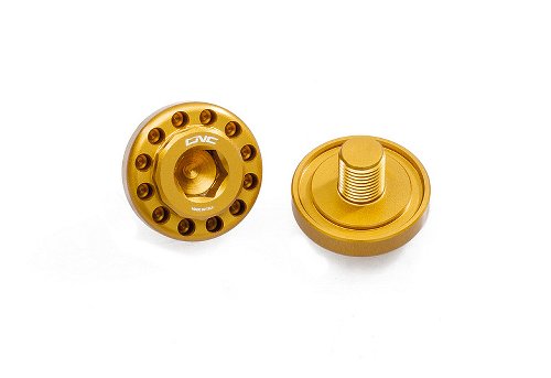 CNC Racing Central bolt kit for OEM rearsets, gold - Ducati