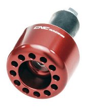 CNC Racing Handlebar cap, single side, 1 pcs., red -