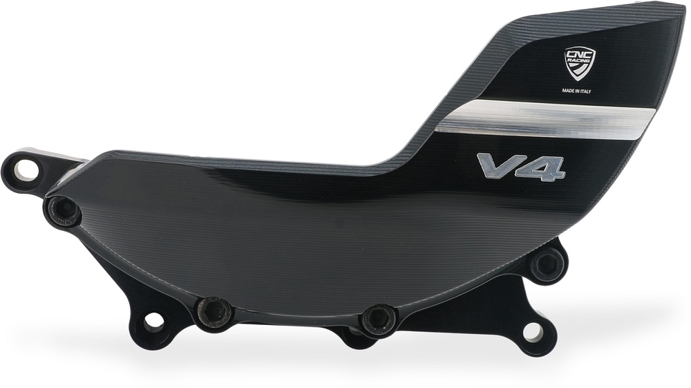 MotoGPカーボンディスクガード ロータカバー ドゥカティ CNC Racing clutch cover guard, black-silver for Ducati Spare Parts